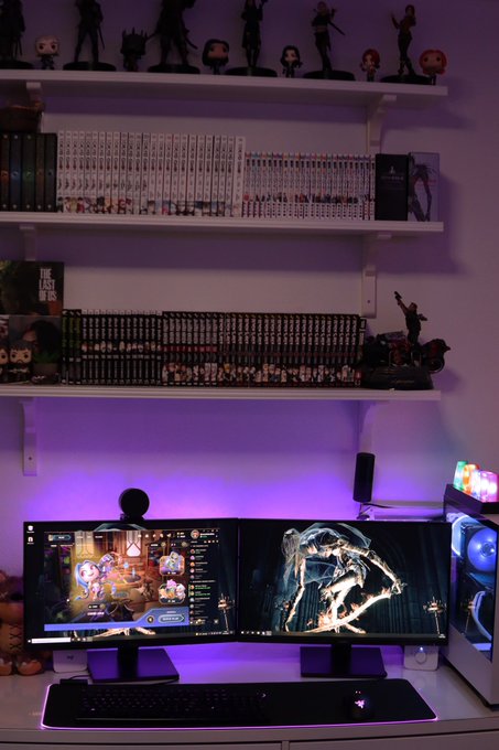 2 pic. I’m still alive if anyone wonders lol, look got new keyboard and mouse :,) https://t.co/heAqN