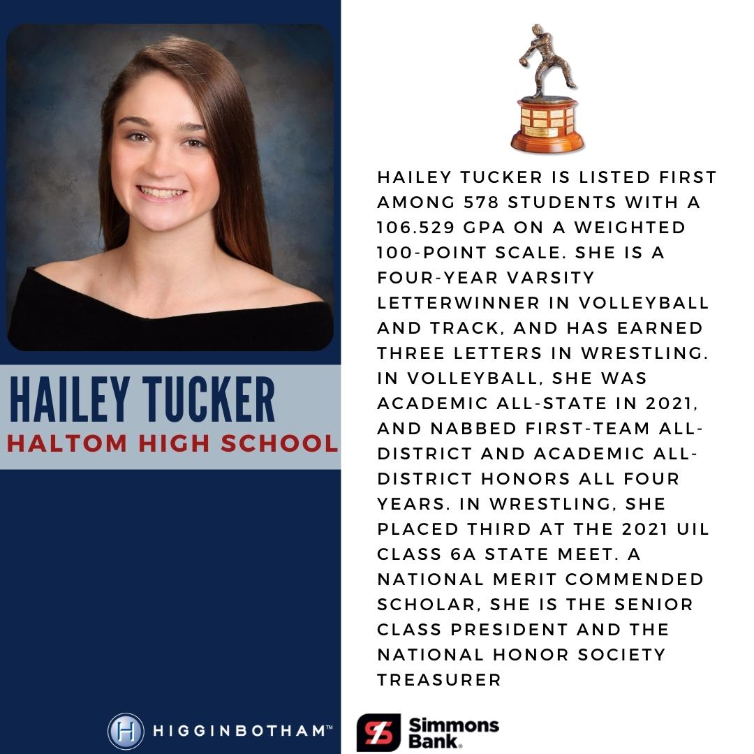 daveyobrien's tweet photo. Meet the High School Scholarship Finalists: Hailey Tucker of Haltom High School https://t.co/dLmcDSOzjd