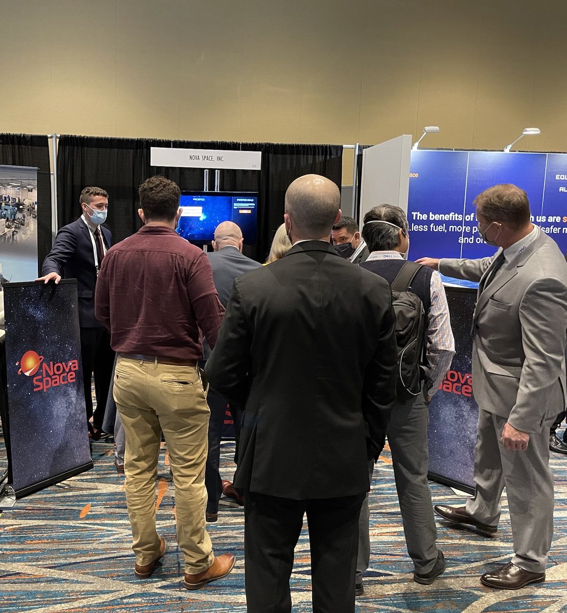 NovaSpaceInc1's tweet image. Our booth is buzzing at SpaceCom!

#SpaceCom2022