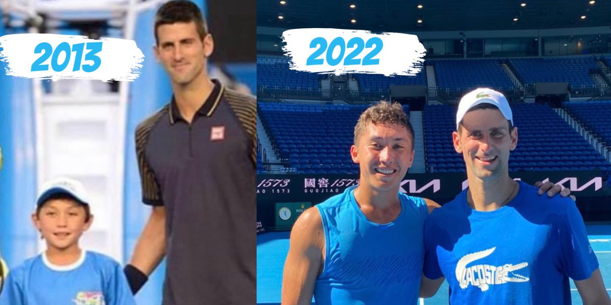 yerikilyassov's tweet photo. History. Motivation. Idol.
Just wow #JamesMCCabe and his idol @DjokerNole
πΈ from James IG, edited by me π
@NovakFanClub @KrisSekMNT @NDjokofan @novakfoundation @GforceGill @AustralianOpen https://t.co/B2RJjAl9ke
