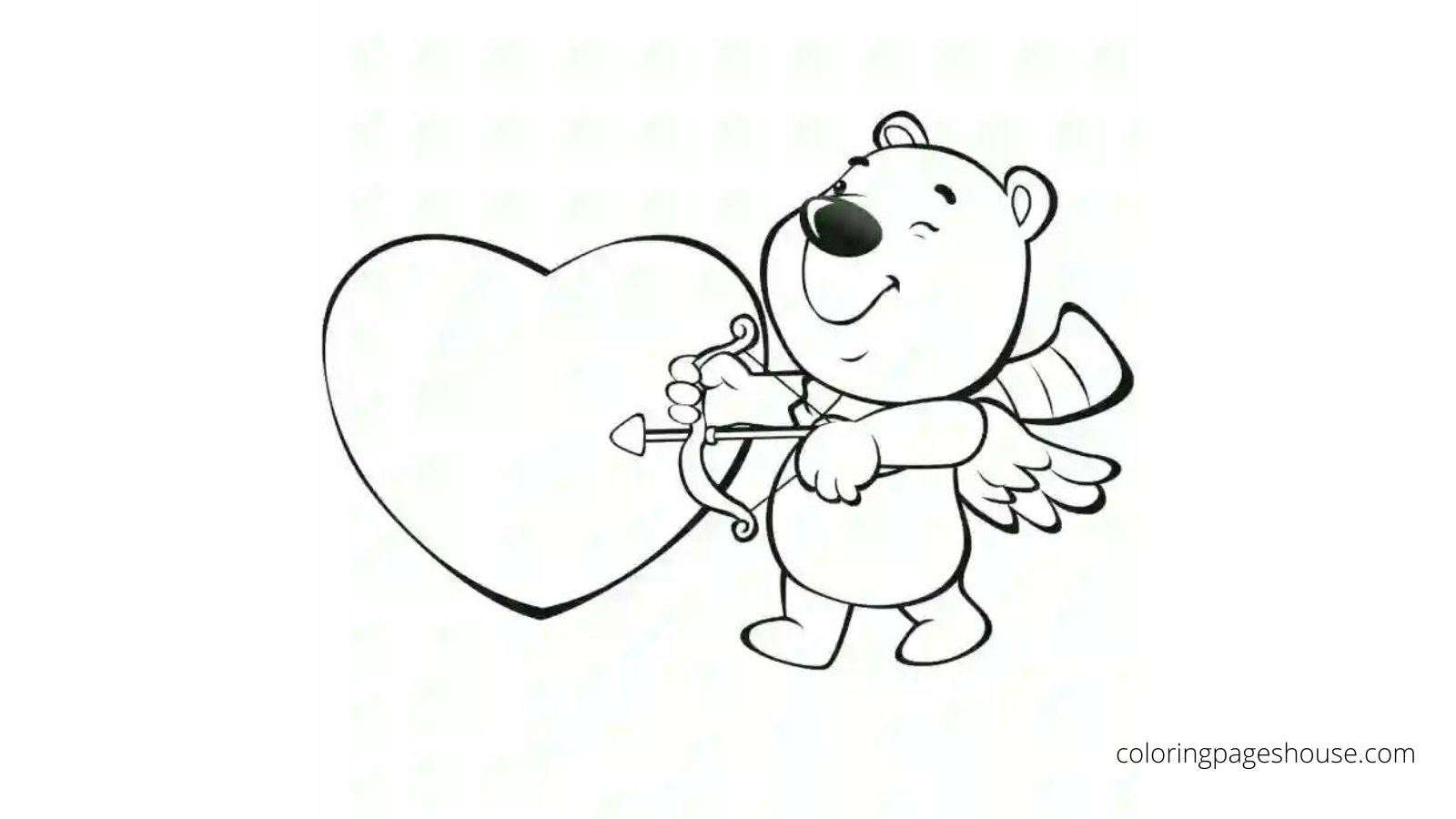 teddy bear valentines day coloring pages