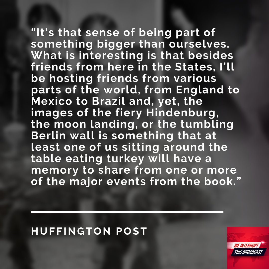 witbroadcast's tweet image. Relive the events that stopped our lives.
WeInterruptThisBroadcast.org
#WITBroadcast #listen #AmericanHistory