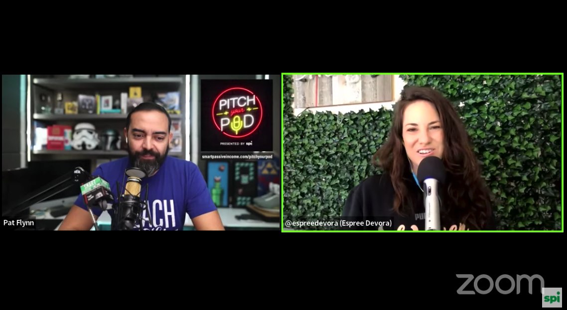 SandeeRodriguez's tweet photo. Just spent an hour learning about starting a podcast from the amazing @PatFlynn and @EspreeDevora - so many good tips and ideas about starting a new podcast! I took a ton of notes and I'm encouraged to step into the podcasting space now. Thank you to both of you!! #SandeeSolves https://t.co/o1BMfxWfLk
