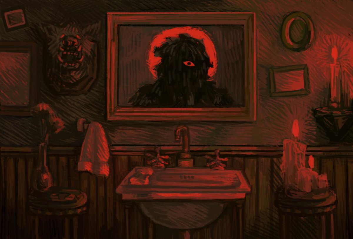 hostile1968's tweet photo. #PortfolioDay 
if you're looking for some haunted illustrations i'm your guy 👁👁 https://t.co/tLV4AUmKSL