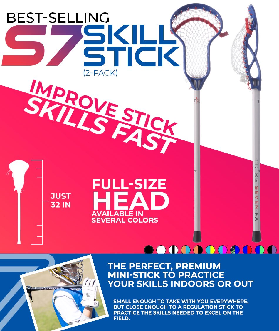 Tribe7Lax's tweet photo. Top-Selling T7NA S7 Skill Sticks | Improve stick skills this off-season
T7NA Lacrosse S7 Skill Sticks are the perfect, premium mini-stick to practice your skills indoors or out
 
#jointhetribe #lacrosse #lax #T7NA https://t.co/DLDZmgUHOv