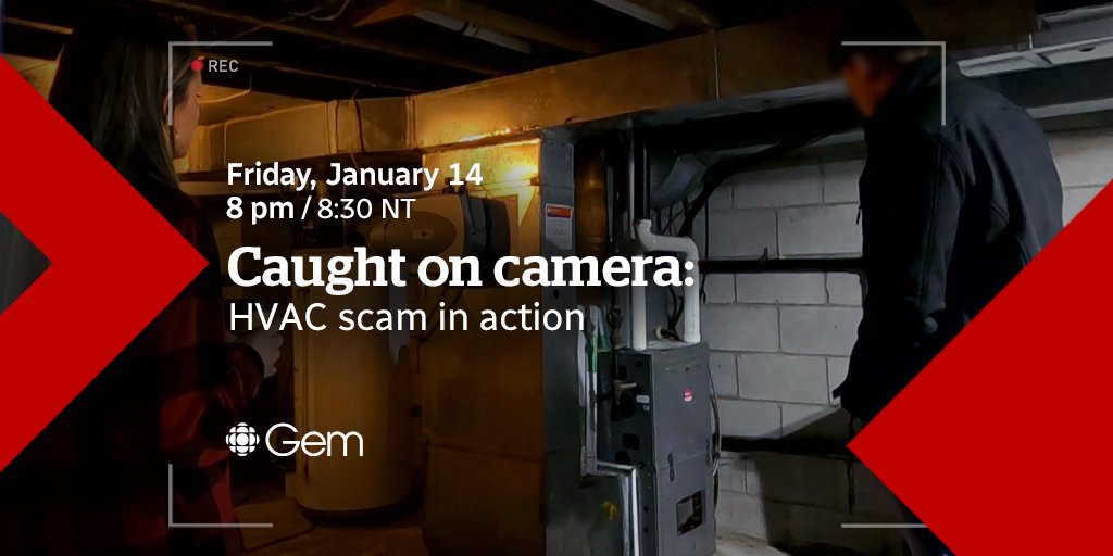 We’re teaming up with @cbcgopublic to expose deceptive sales tactics being used to suck people into unfair HVAC contracts, years after some provinces banned door-to-door sales.

👉  Watch Friday at 8 p.m. on CBC-TV 📺 and CBC Gem 💻 📱.