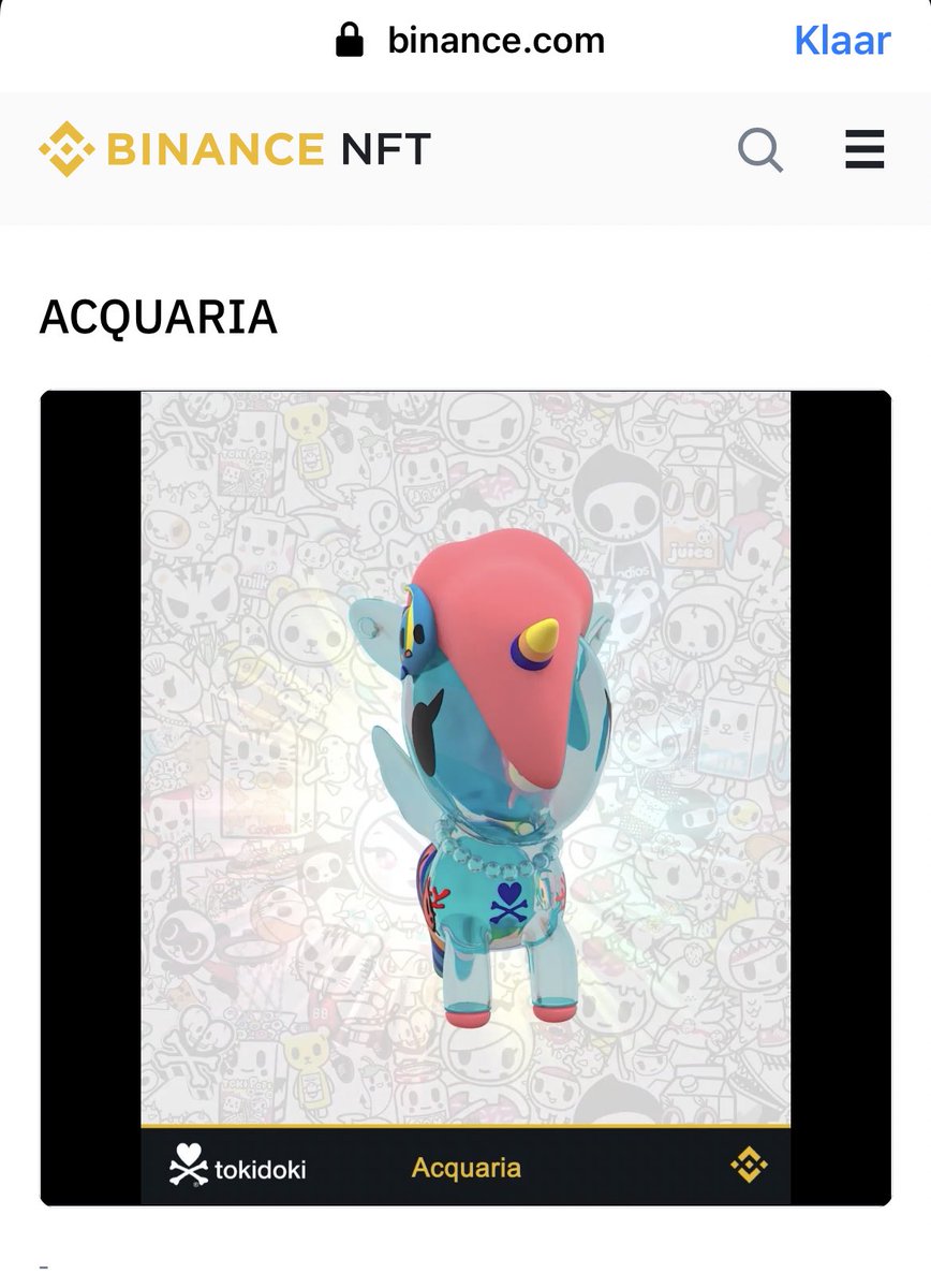DvG_NL's tweet photo. Is #acquaria a real FA on VeVe? It’s already a nft on binance. What do you guys think? #veve #nft #mermicorno @NvanMJ @veve_official https://t.co/aGAwGIefMe