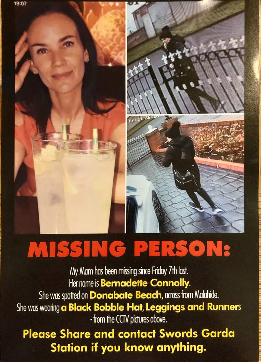 BarbaraMcMahon8's tweet photo. Please share. This lady is from my hometown of Swords.. xxx 💚 https://t.co/PkCrKF6AGk
