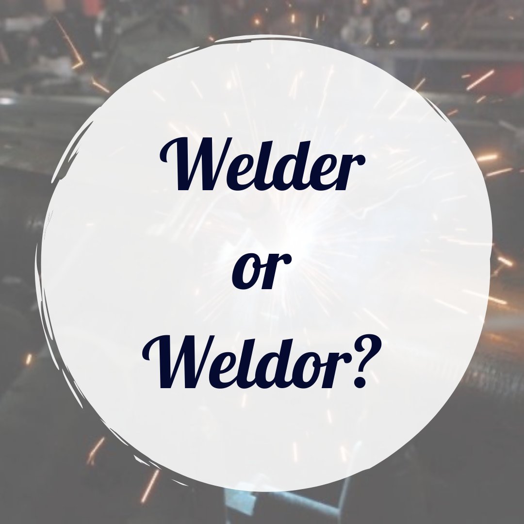 WeldDotCom's tweet photo. Are you a WELDER or a WELDOR?
#welddotcom #welder #weldor #welding #weldaddicts #weldaholics #weldernation #weldeverydamnday https://t.co/gCXKFwtFSc