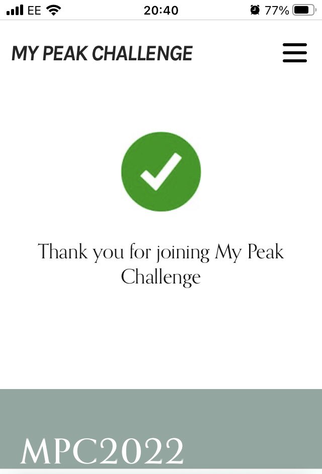 CATSCOTLAND's tweet photo. Scared but excited for this New Year. Yeh!! 1st time Peaker! Let’s Go! 😘🏴󠁧󠁢󠁳󠁣󠁴󠁿@SamHeughan @MyPeakChallenge @CoachValbo https://t.co/VDVvTG5b8v