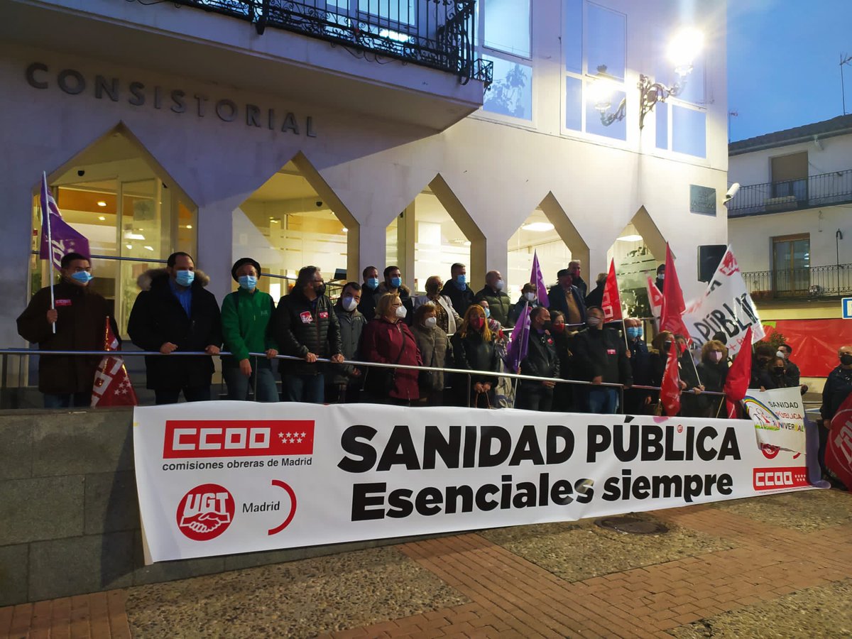 lasvegasccoo's tweet image. Hoy u concentración, en #Arganda, en defensa de la #SanidadPública por el refuerzo de las plantillas y contra el deterioro de la #AtencionPrimaria por parte del Gobierno #Ayuso
#CCOOSeMueve vía @CCOOMadrid @fssccoo @lasvegasccoo @CCOOSanidadMad