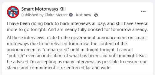 Smart Motorways Kill tweet media