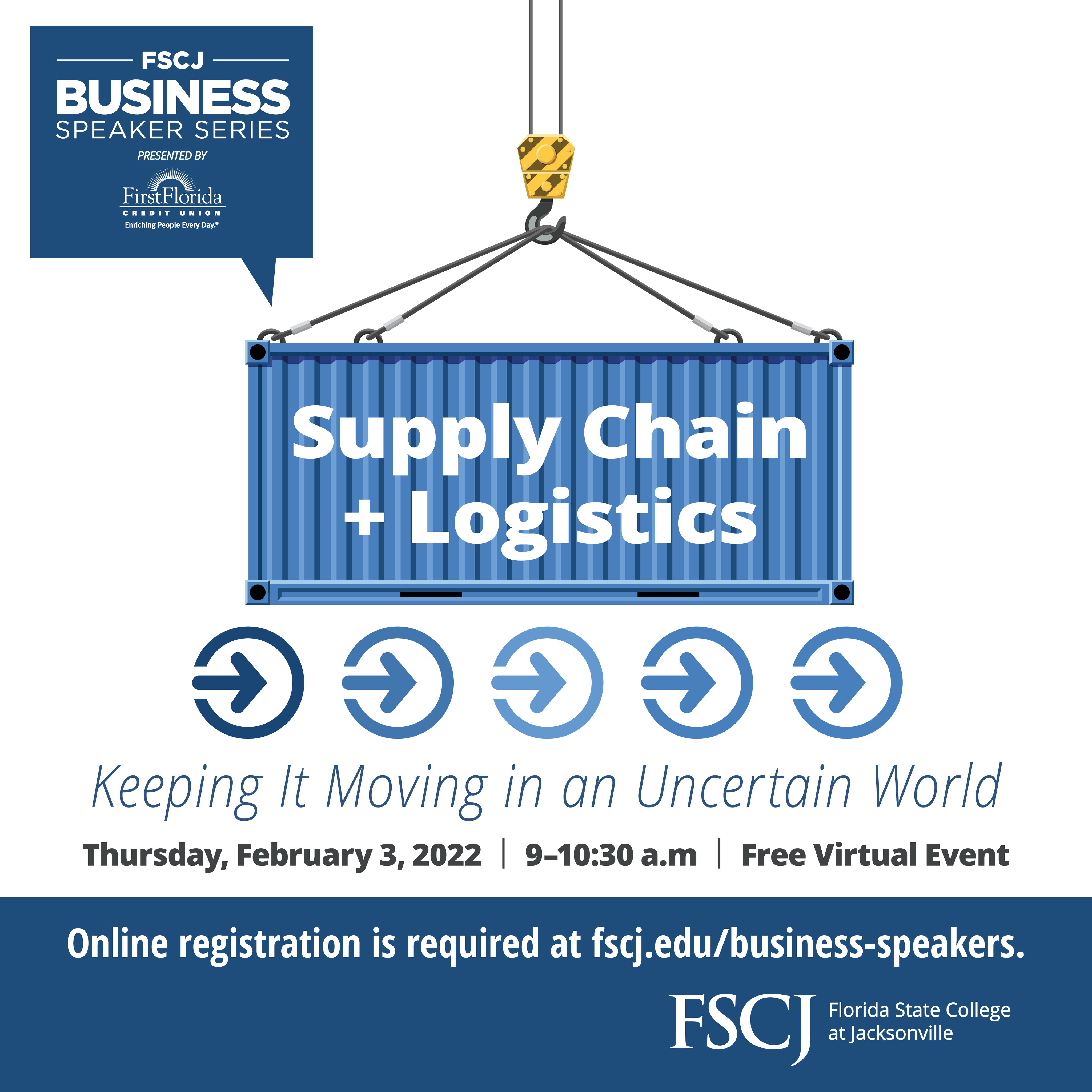 Fscj Fall 2022 Schedule Fscj On Twitter: "Since The Pandemic, The Supply Chain/Logistics Industries  Have Experienced Challenges In Response To Meeting Customer Demand. Join Us  For A Virtual Panel With Experts Who Will Share Insights On