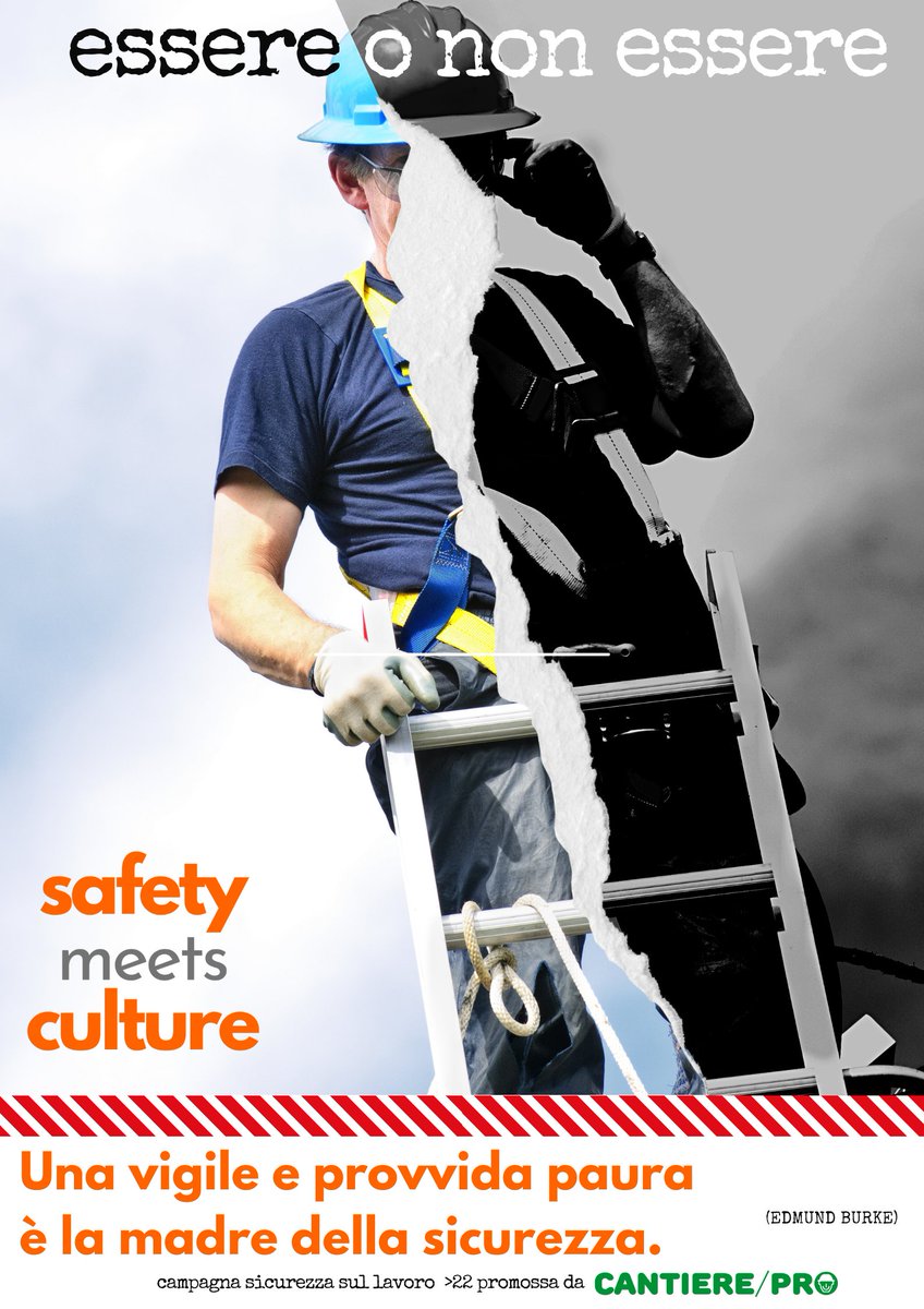 cantierePRO's tweet photo. Uno dei nostri manifesti per sensibilizzare sul tema degli #infortuni 
Ricordiamo che si svolgerà a #Prato dal 01 al 03 giugno prossimi il nostro forum #safetymeetsculture https://t.co/4CzjuoJT2b