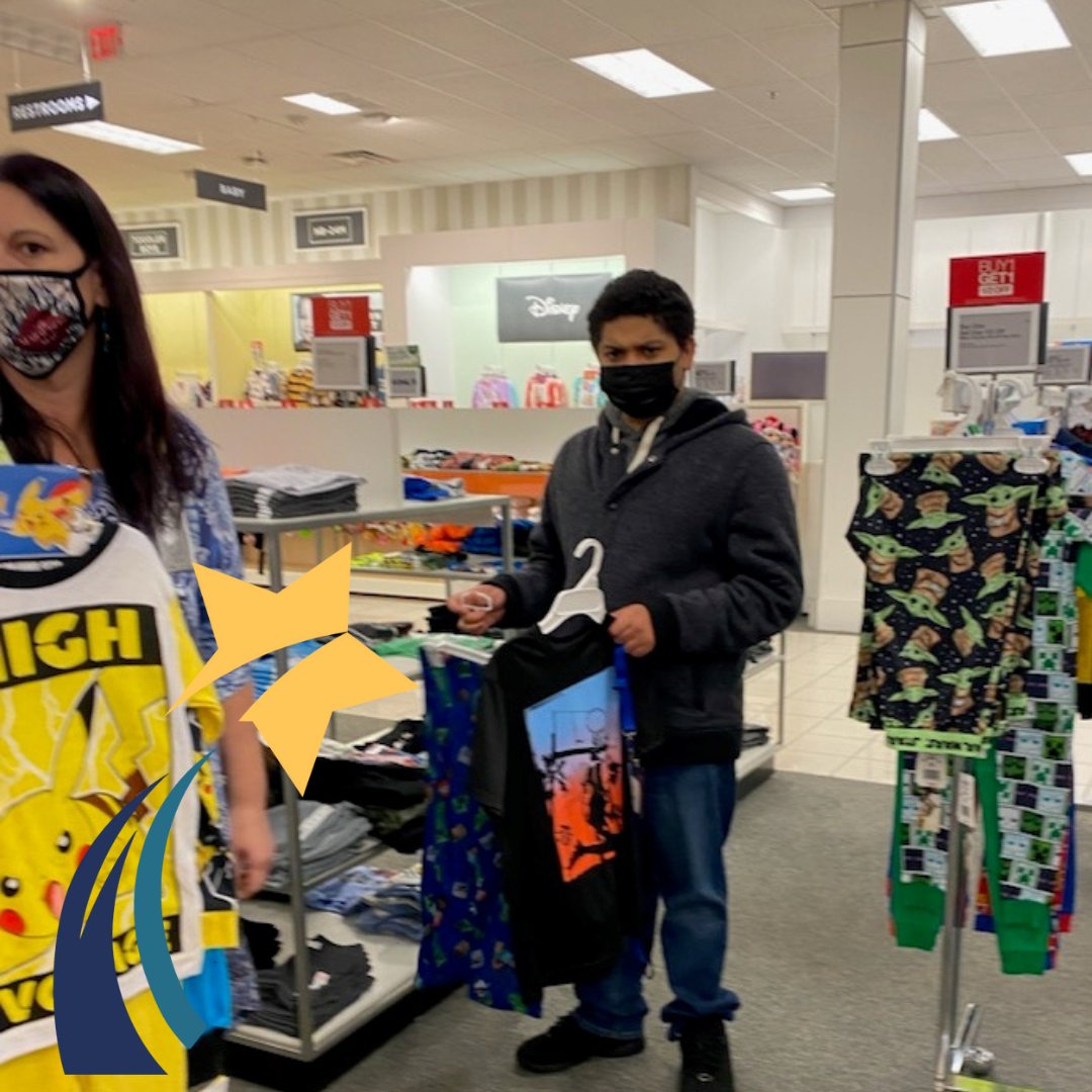 Benschool's tweet photo. Benedictine Retail students were welcomed as workers in training at Kohl's in Easton. Gen'l Mgr. Petrillo & staff worked with our mostly high school students enrolled in our 8 week program. Excited to be partnering with Kohlโs! #thankyou #AutismAwareness #learningforliving https://t.co/3PKHZGwACT