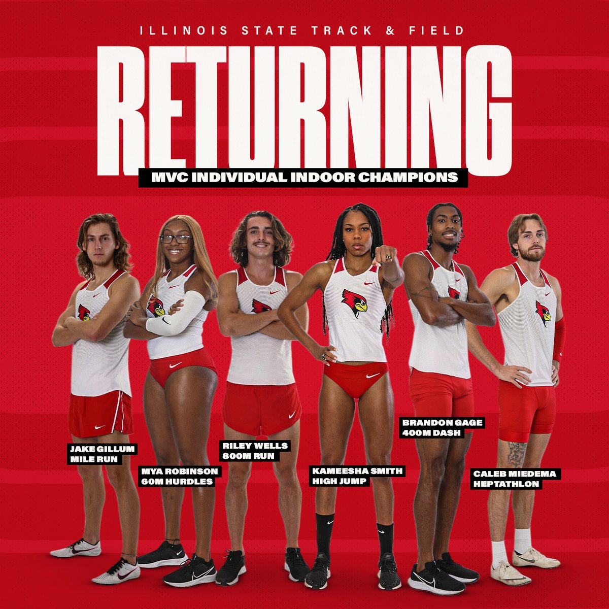Back for more 😈

The Redbirds return 6️⃣ individual champions from last year's MVC Indoor Championships!

#redbirdTFXC | #WeAreOne