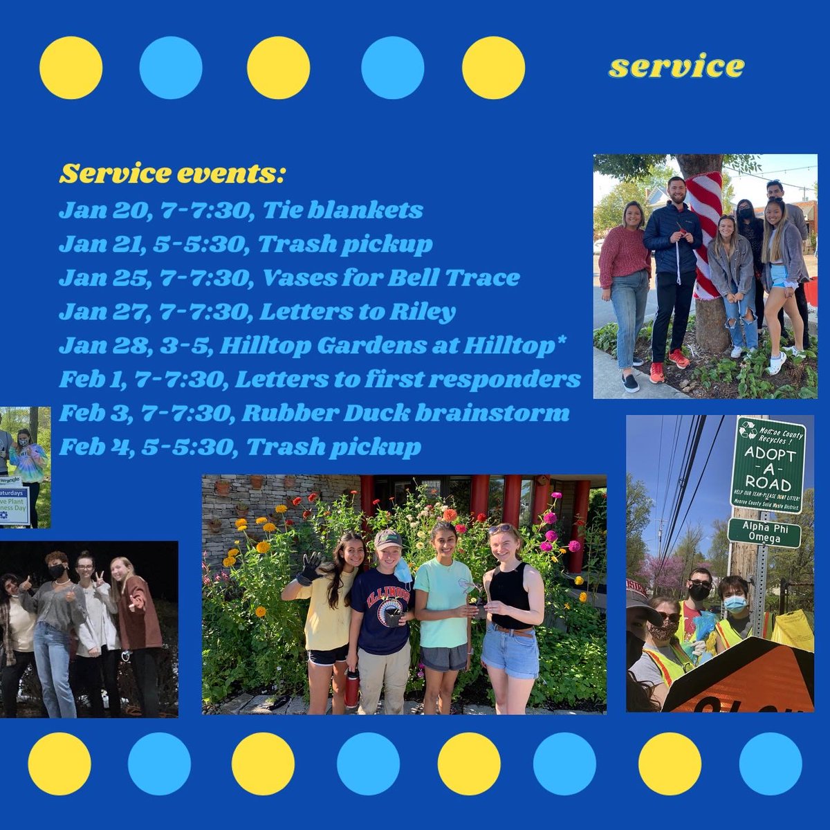 apo_iu's tweet photo. To complete Rush you must go to at least one event in each category and fill out the interest form. All events, unless otherwise noted, will begin with an info session in BH337. We can't wait to see you there 💙💛 #apo #alphaphiomega #nationalservicefraternity https://t.co/7dwLQll1EN