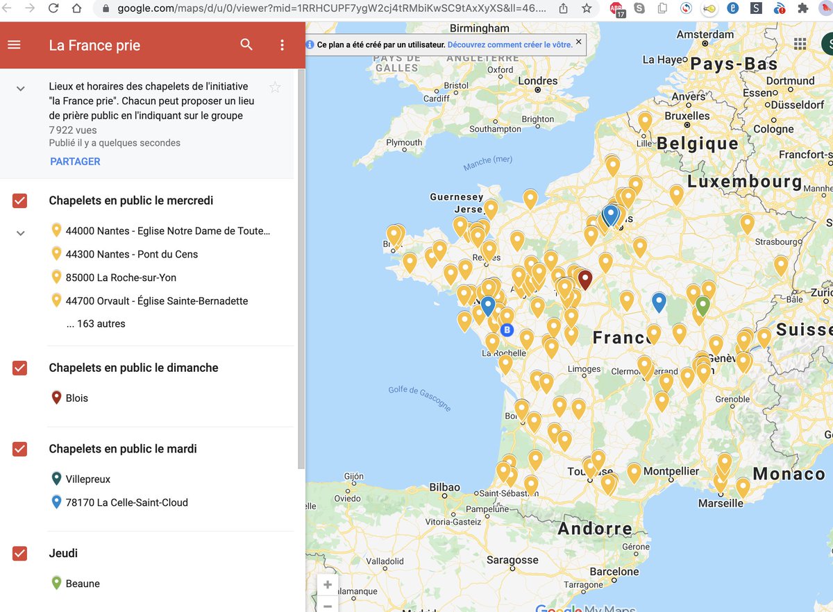 SmitsJeanne's tweet photo. Des chapelets publics couvriront ce mercredi la France comme un bouquet de roses pour Notre Dame, pour l'implorer de mettre fin à la tyrannie actuelle. D’une simplicité enfantine et d'une efficacité redoutable ! En serez-vous ? #PassVaccinal https://t.co/Mtopvn36Jv https://t.co/DU5ILmhzix
