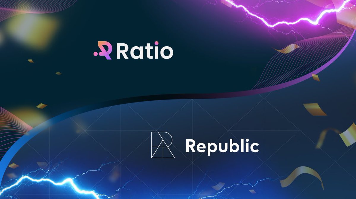 RatioFinance's tweet photo. We are so excited to announce our partnership w/ @joinrepublic

The public will soon be able to purchase our $RATIO token via the Republic platform.

More details to follow.

#DeFi
#Solana https://t.co/n2JEsARap2