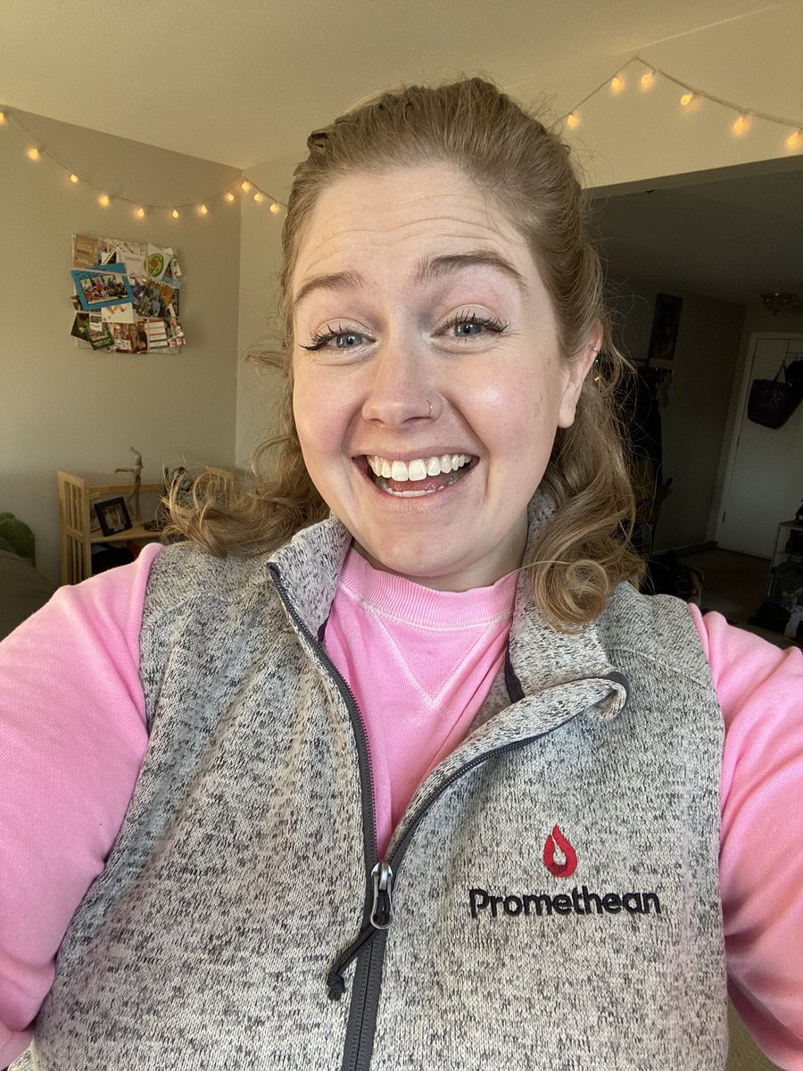 STOKED on my Promethean Swag Box!!! This vest means I can wear PINK and still be in uniform! 🤣💖 <a href="/Promethean/">Promethean</a> #TeamPromethean #MattCole #PrometheanSKO22