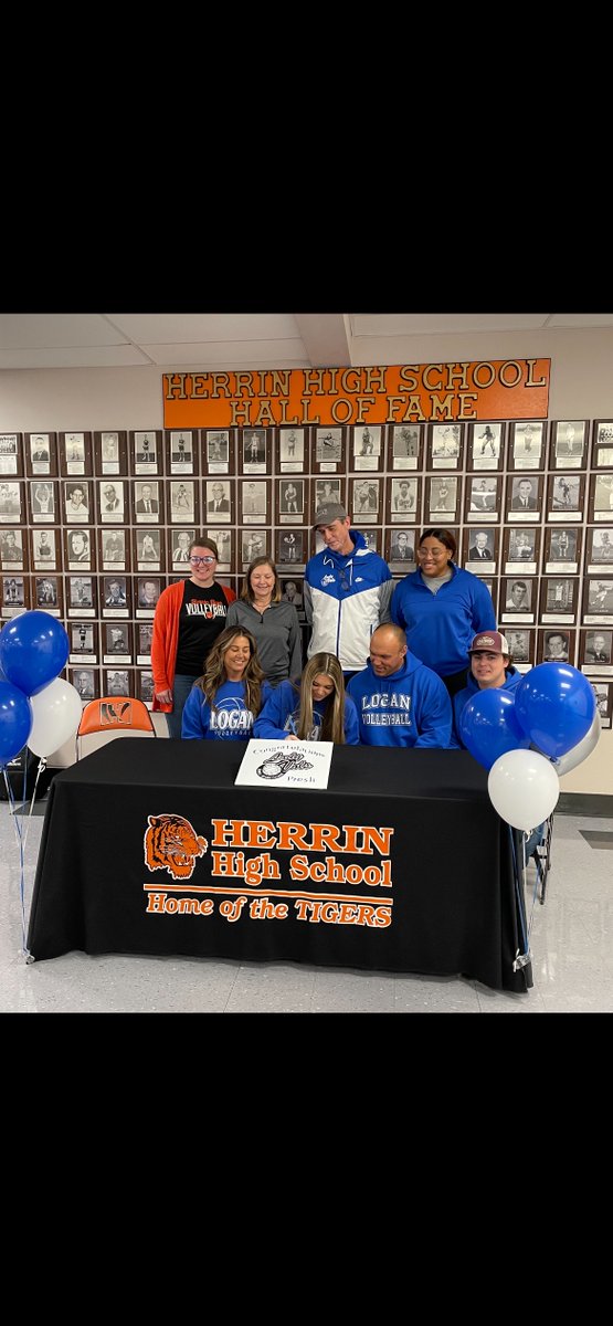 herrinathletics's tweet photo. Congratulations to Presli Karnes!  She will be continuing her education and  volleyball career at John A Logan College. Tiger Nation is proud of you, Presli! https://t.co/1wvgjC9BEv