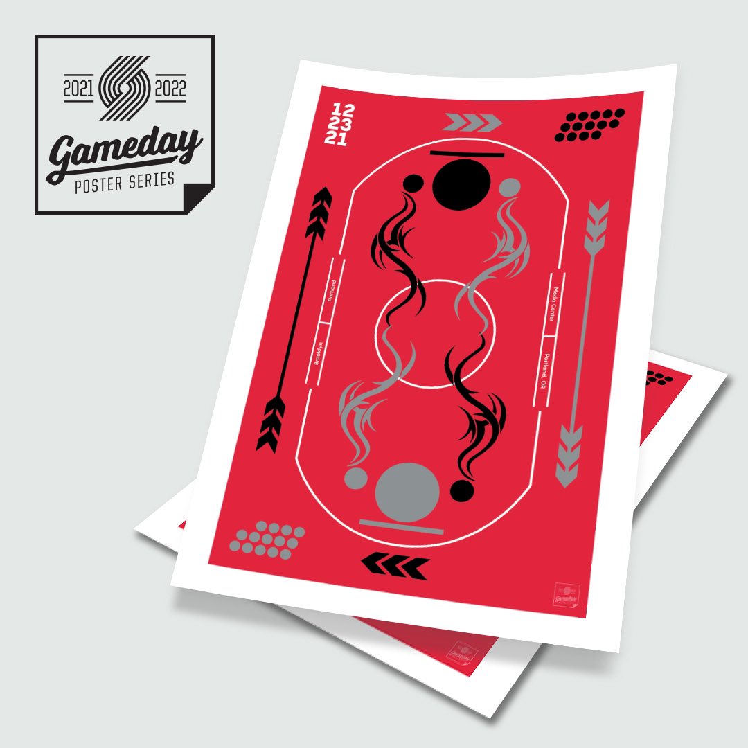 We were given the opportunity to design the poster and t-shirt for the Brooklyn Nets vs Portland <a href="/trailblazers/">Portland Trail Blazers</a> game.

A portion of all net proceeds from gameday posters &amp; t-shirt sales will be donated to the Trail Blazers Foundation, benefiting local nonprofit organizations.