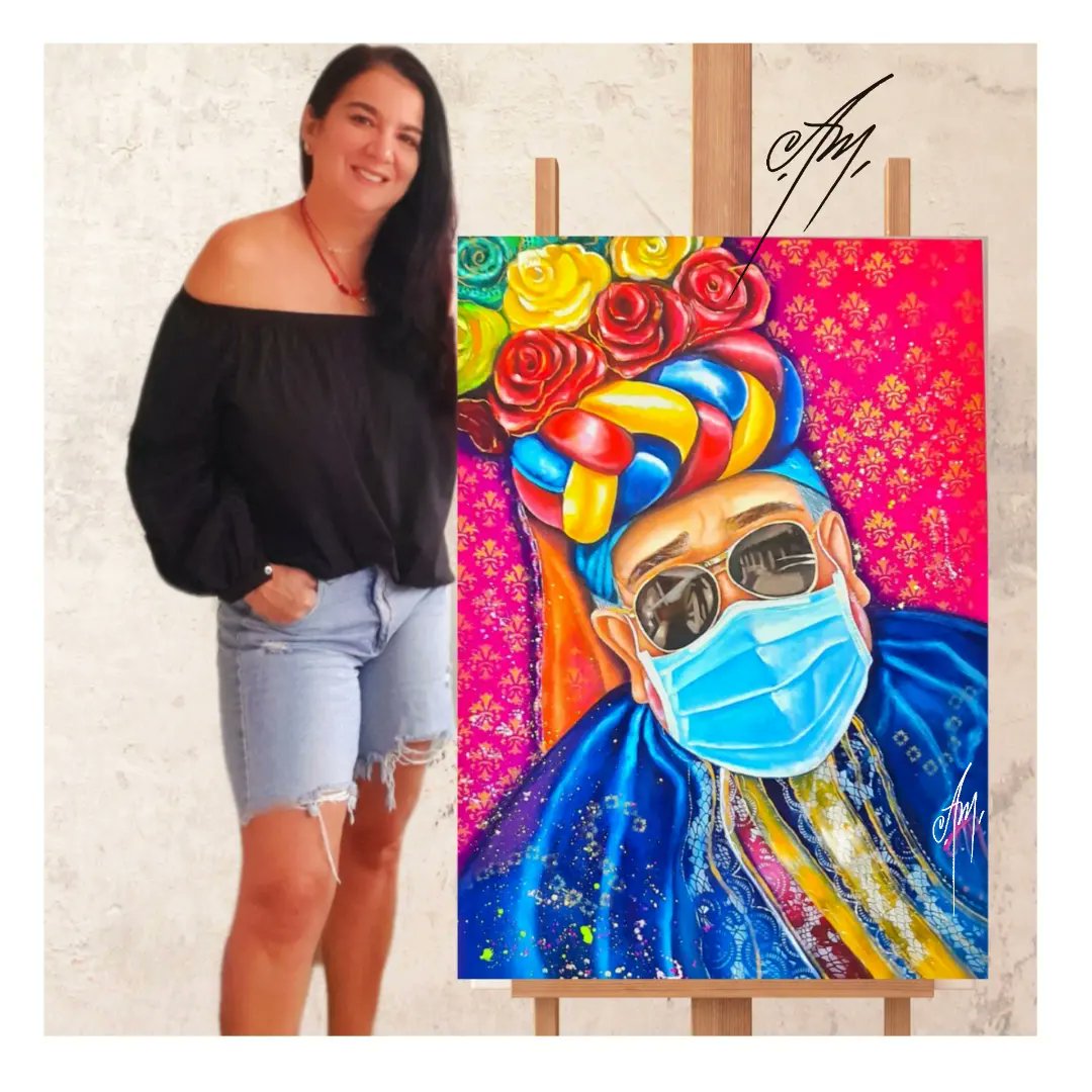 angiepintora's tweet photo. Serie "CARNAVAL EN TIEMPOS DE COVID " : "CONGO"  
Acrilico sobre lienzo
1.00m x 70cm 
.https://t.co/ZeRzWPuR9E https://t.co/msnAp5NYCf