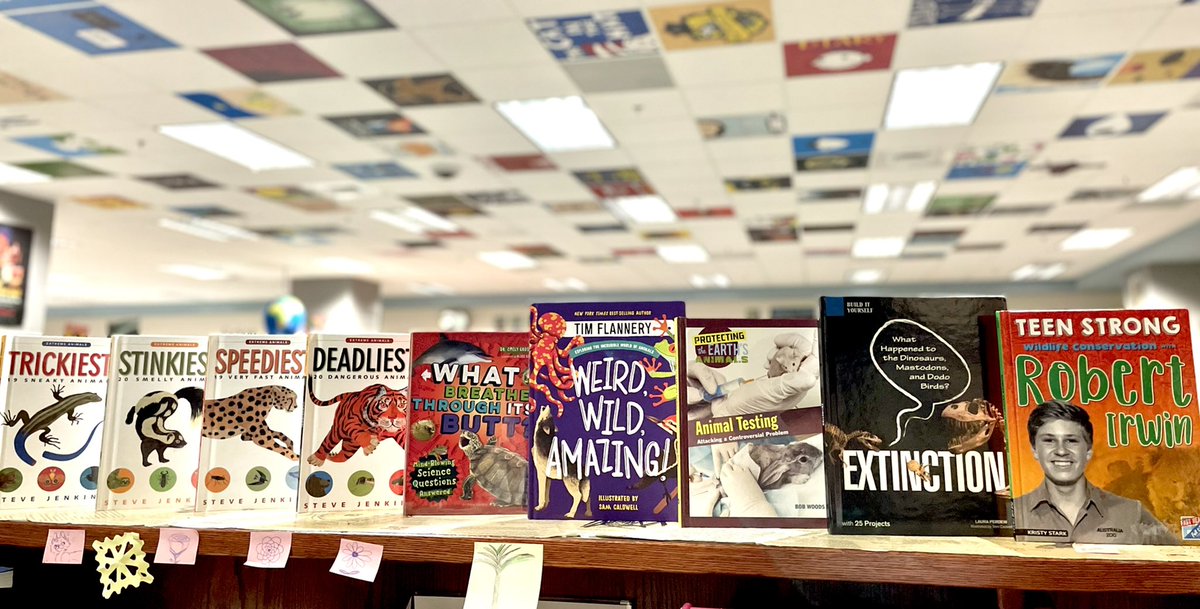 HiRMS_library's tweet photo. Adding animal books in preparation for more dives into nonfiction! Check out these and more #ridgereads📚 tomorrow (or get a head start using Destiny tonight 👍).

@hickoryridgemid https://t.co/M2zO0maaaP