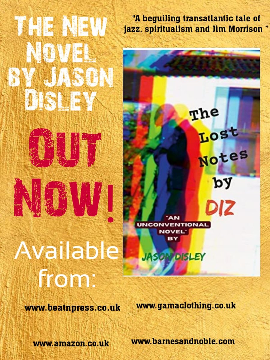disleyrascal's tweet photo. Out Now! #newbook #TheLostNotes by #Diz
An #unconventional #novel. Available from @AmazonUK @BNTrends @beatnpress @GamaClothing1 - go get it and read something different. https://t.co/hBbC40czrZ