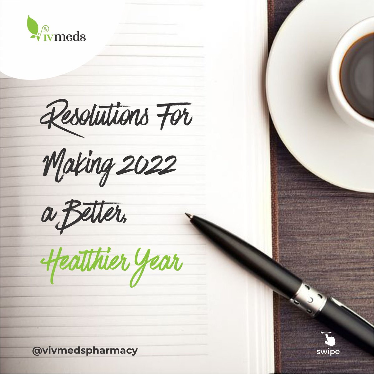 VivmedsPharmacy's tweet image. Setting resolutions can help you get off to a good start in 2022, however it&apos;s important to think of measurable goals that you can actually track and achieve.

#VivmedsPharmacy 
#healthylifestyle
#healthresolution 
#healthygoals