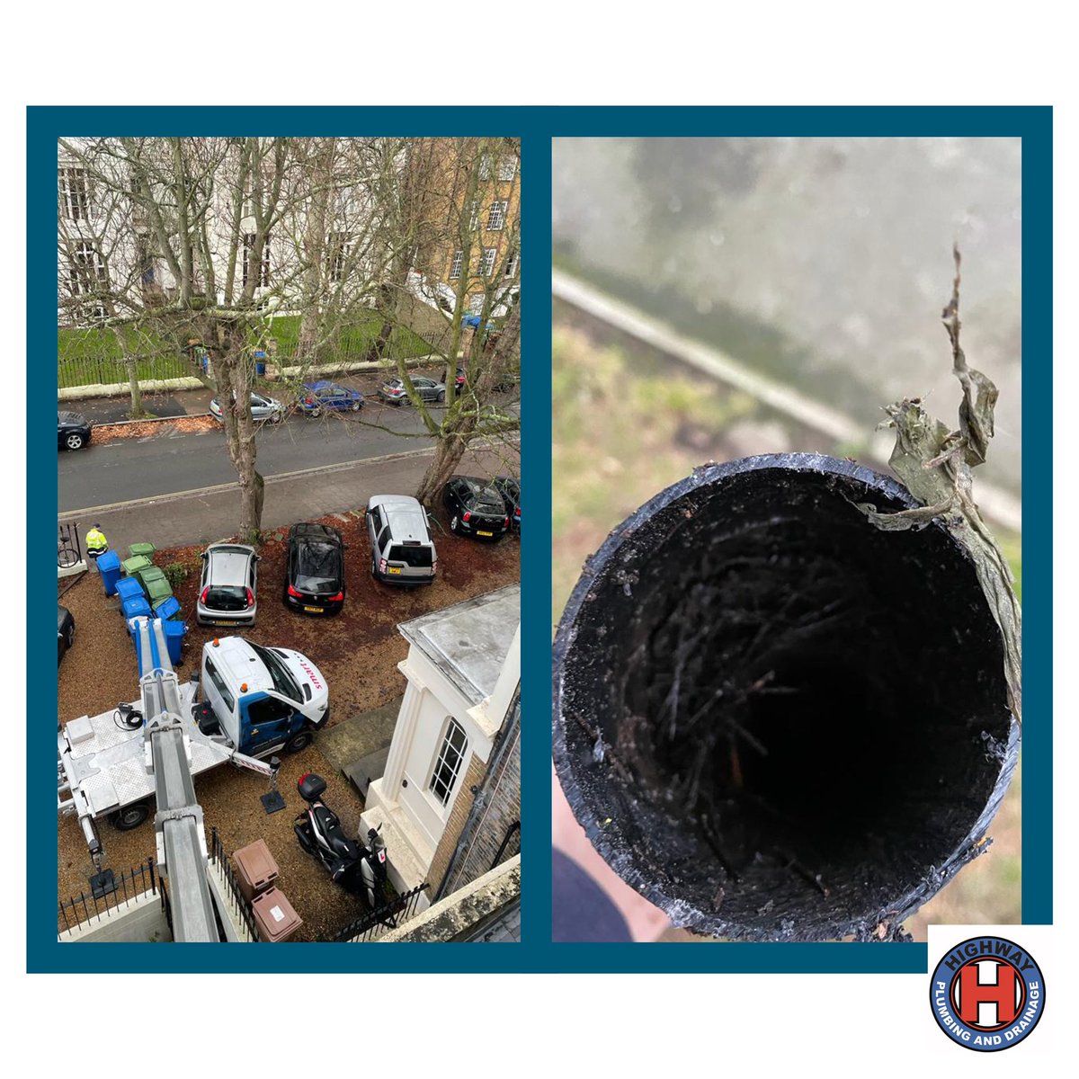 Highwayplumbing's tweet photo. Some jobs just need a #platform access there’s no other way to #unblock a #soilstack that’s scaled &amp; leaking #sewage. https://t.co/VRcvLpebLL