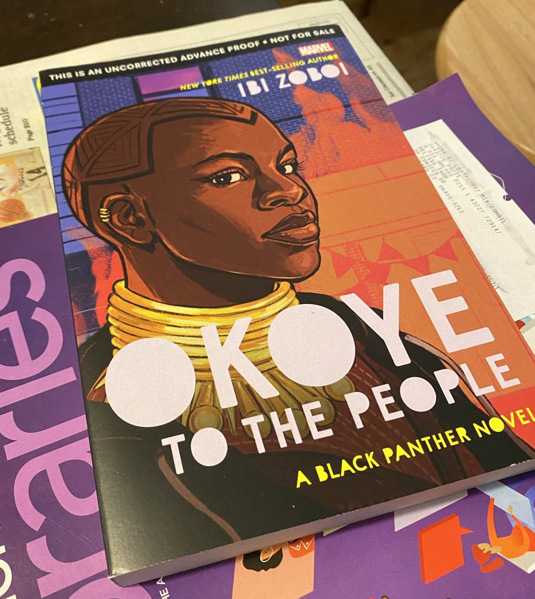 Came home to some amazing #bookmail! Can’t wait to start reading #OkoyeToThePeople by @ibizoboi. 🎉☺️📚 @Dina_at_Disney @disneybooks #bookposse
