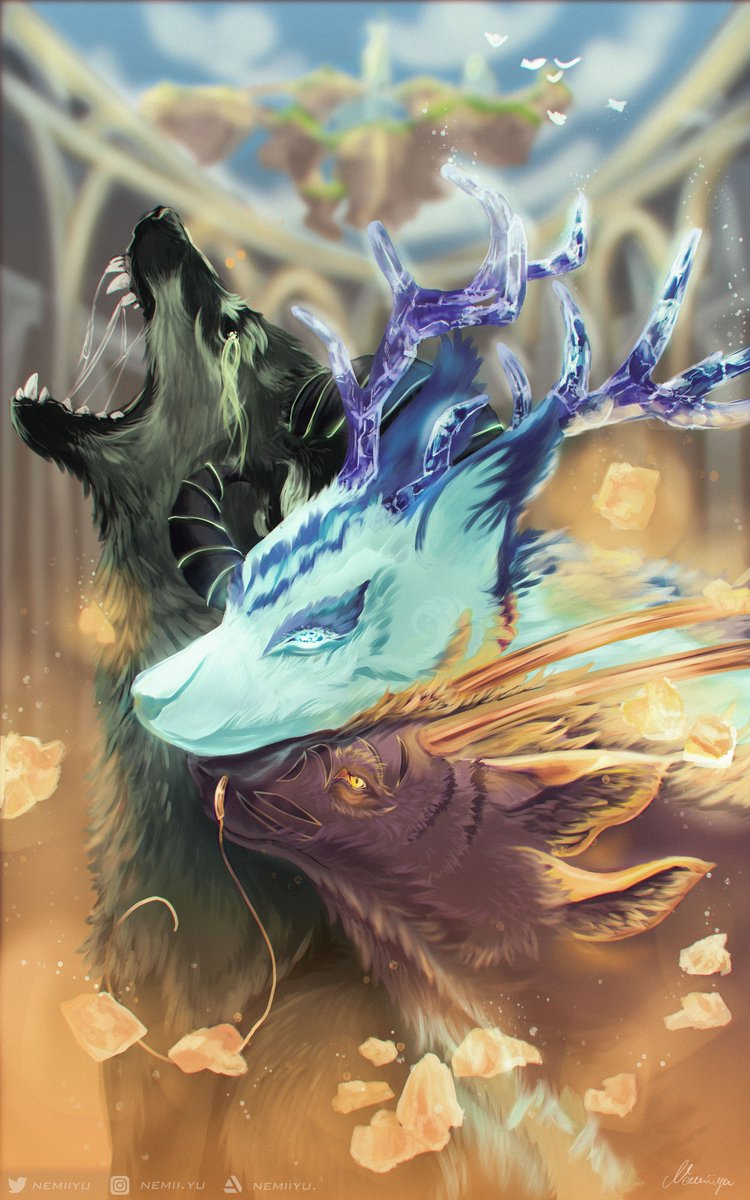 nemiiyuart's tweet photo. Hi! It's ✨#PortfolioDay✨

My name is Nemiiyu and I love to draw fantasy stuff, fanarts and anything my brain wants 😅 Here are some of my works!

#artistsontwitter https://t.co/rbHI32cJ34