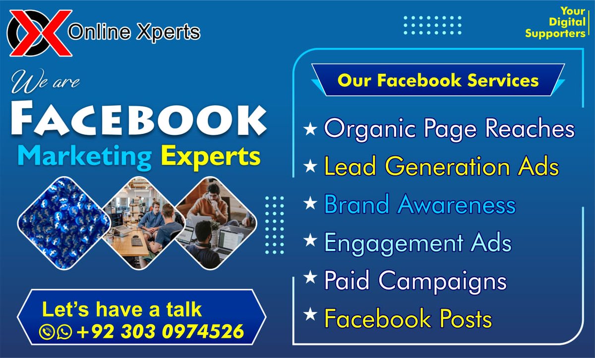 online_xperts's tweet image. Boost your Sale through our Facebook Marketing Strategies 📊
Reach your actual &amp;amp; Perfect Targets📌

Let&apos;s Have a Talk for the better performance of your Business.
+92-303-0974526 WhatsApp

#OnlineXperts #digitalmarketing #socialmediamarketing #socialmediaoptimization