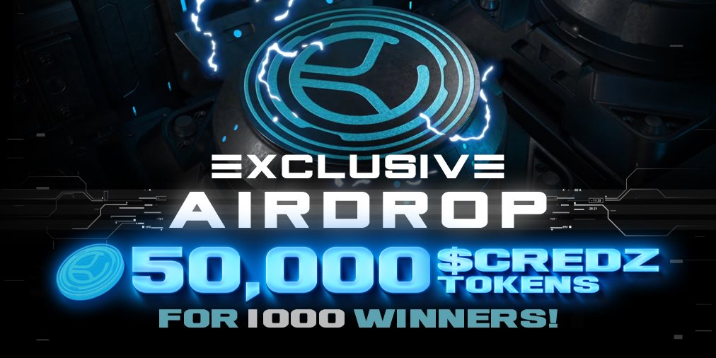 UPDATED: We have heard your feedback and we are increasing the number of winners!

🚀🚀🚀 #Cyverse Exclusive Airdrop Event! $CREDZ Tokens for 1000 LUCKY Winners! 🔥🔥🔥

🗓️ Event starts January 13th - 12:00 PM UTC!!

giv.gg/cyversetokenai…

#Airdrop #NFTGame #Play2Earn