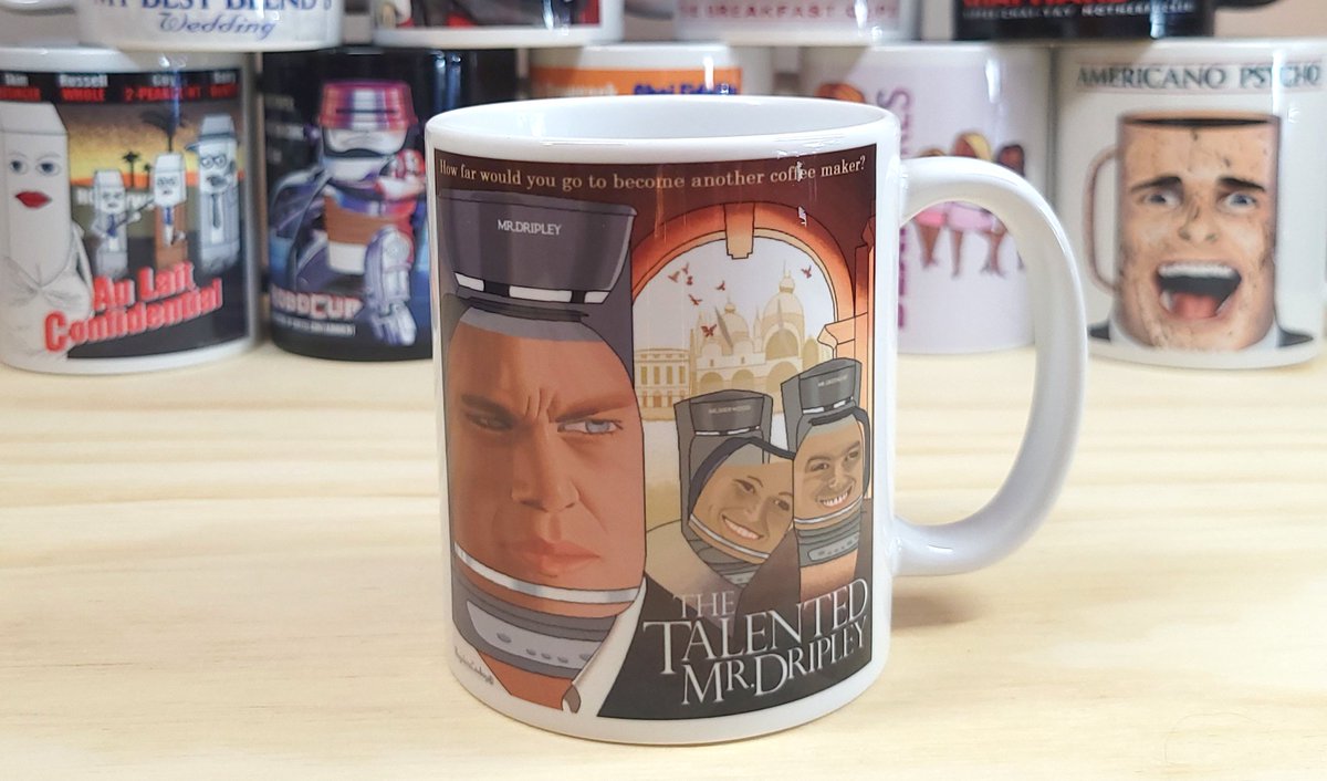 The Talented Mr. Dripley

You can buy this mug in my etsy shop: etsy.com/listing/115837…

#talentedmrripley #mattdamon #GwynethPaltrow #judelaw #phillipseymourhoffman #anthonyminghella #patriciahighsmith #coffeemug #coffeememe #movieposter #funnycoffeememes