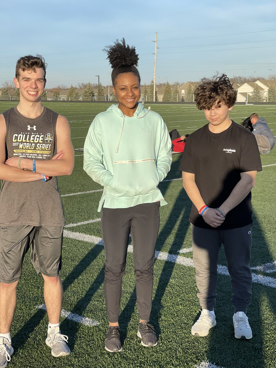 OWTracknField's tweet photo. Congrats to our cone acceleration tournament winners: Dylan, Parker, and Oscar https://t.co/vE5Va5m175