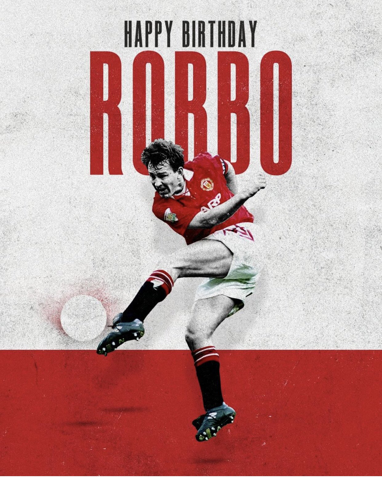 Manchester United .....
Wishing a very happy 65th birthday to the one and only Bryan Robson! 