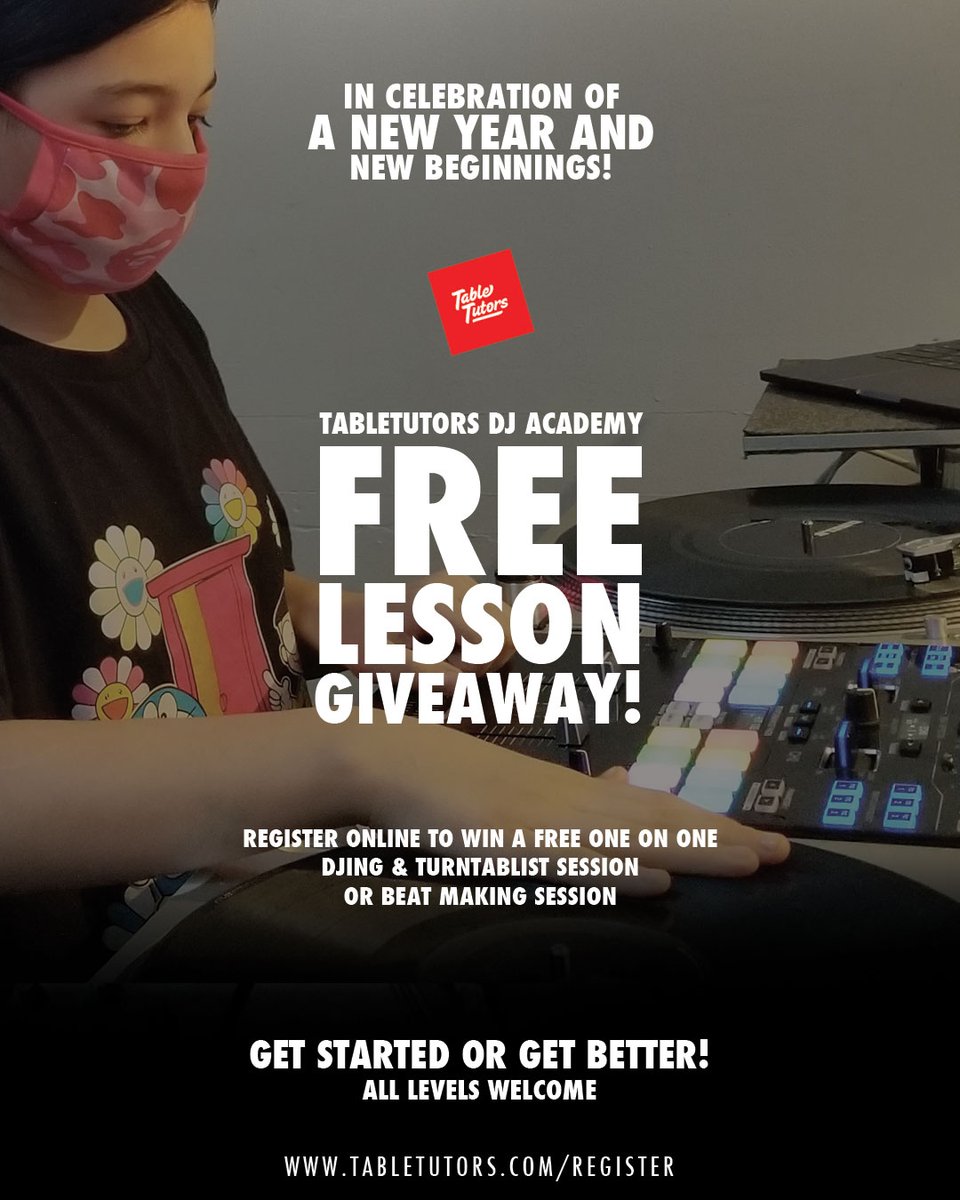Want to Dj or make beats!

In celebration of a new year and new beginnings we are giving away a FREE Dj or Beat Making lesson!

Hit That Link Below to Register to Enter.
tabletutors.com

#newbeginnings #trysomethingnew #lessongiveaway #dj #vancouver #music #yvr