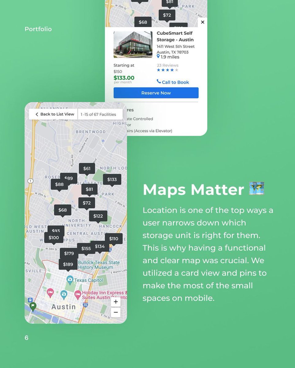 matchadesignlab's tweet photo. Here are a few things that we considered:

🍄 Improved Hierarchy

💪 Functional Filters

🗺 Maps Redesign https://t.co/K8bnBdUqrL