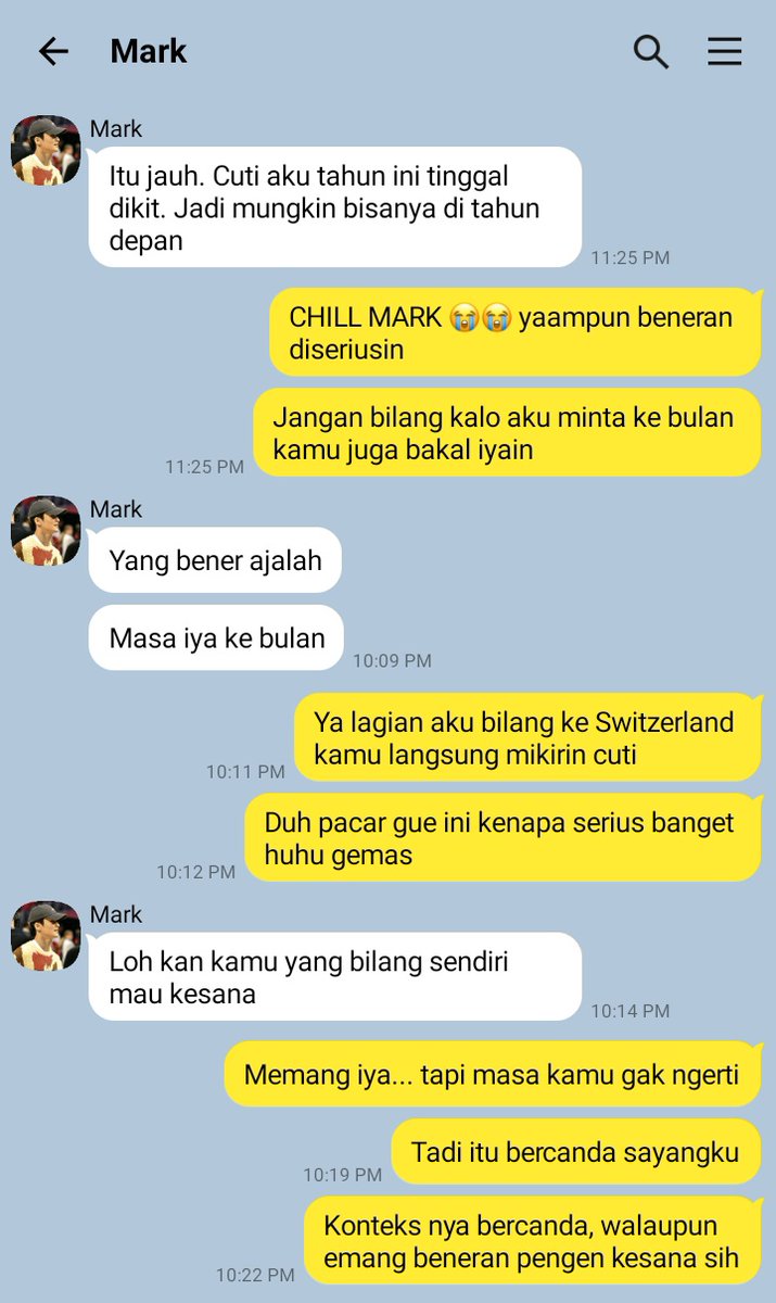 [two tweets] markhyuck from solace universe. just the two of us. https ...