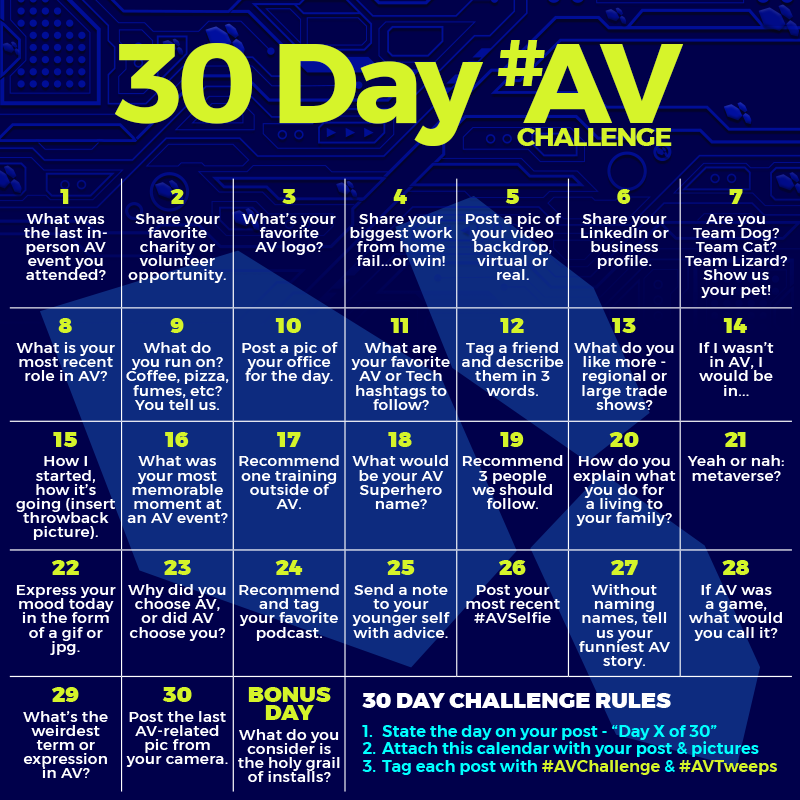 JosiahWay's tweet photo. Day 3 of 30: My favorite #AV logo, of course, is the new @HigherEdAV one, designed by the one-&-only @NiceOneLex! Ya know, the same Lex who's up for @AVNationTV's AV Professional of the Year! So now go vote for her: https://t.co/OWeFwQIAfW
#VoteForLex #AVchallenge #AVTweeps https://t.co/XtiThH4327