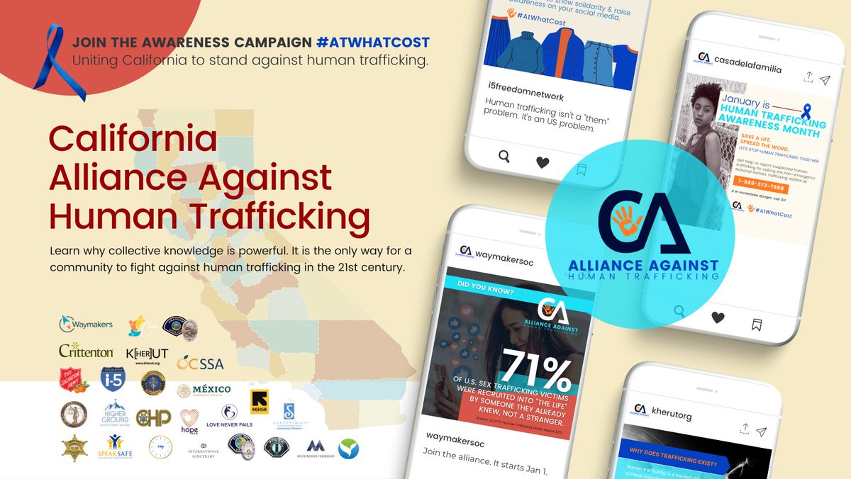 Thank you for coming together to help support and educate each other about human trafficking happening in our local communities. The CA Alliance Against Human Trafficking awareness campaign is off to a great start! Join the movement #AtWhatCost <a href="/ca_aaht/">California Alliance Against Human Trafficking</a> #humantrafficking