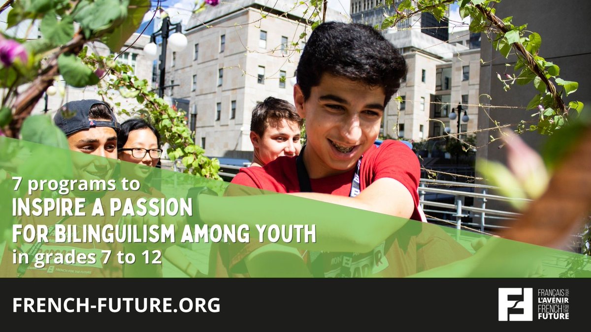 CAPMUN_SCONU's tweet photo. Inspiring a passion for bilingualism is the ultimate goal of @francaisavenir. It reaches out to young people in grades 7 to 12 to promote official bilingualism and the benefits of learning and communicating in French in all spheres of life. Discover it!

https://t.co/GGWi8UJn7G https://t.co/zUoBDwphzL