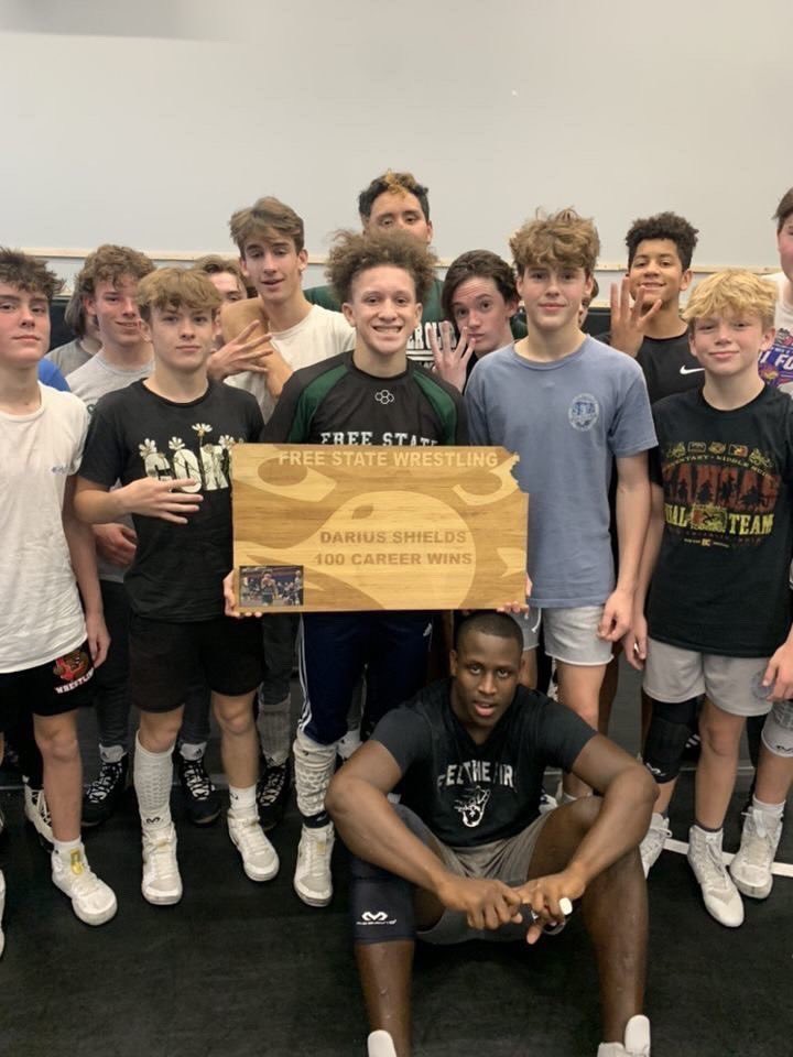 sportsinkansas's tweet photo. Darius Shields of Lawrence Free State eclipsed 100 career wins in December. 
#sportsinkansas https://t.co/qfNWNa4PVP