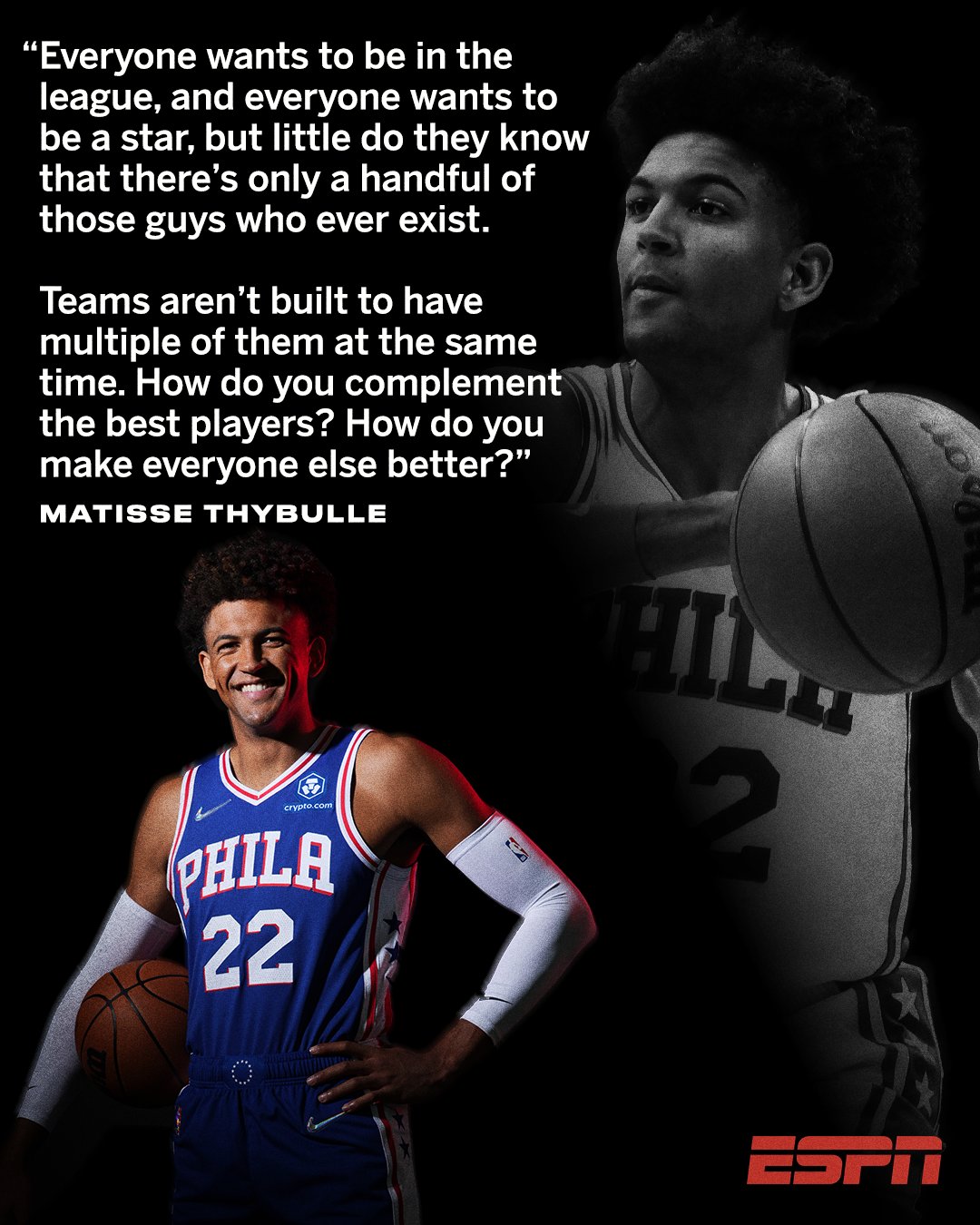 Joel Embiid to : Philly is 'going to be tough on you