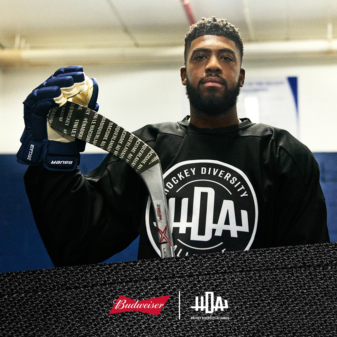 Hockey Diversity Alliance (@theofficialhda) on Twitter photo Do you stand with us? Racism has no place in our game. Show your support and join us to make this game for us all #TapeOutHate <a href="/BudweiserCanada/">Budweiser Canada</a> Do you stand with us? Racism has no place in our game. Show your support and join us to make this game for us all #TapeOutHate <a href="/BudweiserCanada/">Budweiser Canada</a>