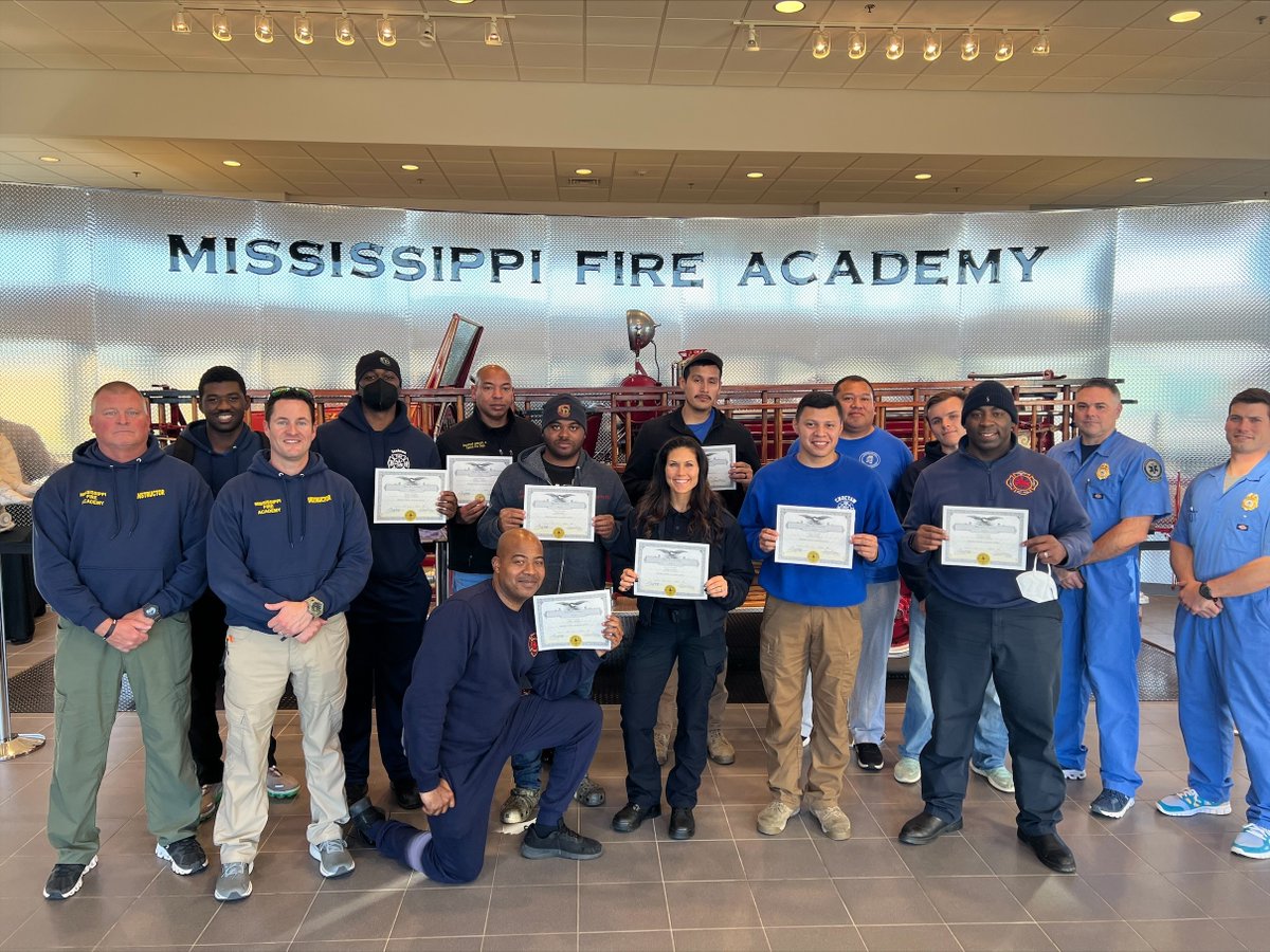 MSFireAcademy's tweet image. Check it out! If you had our #app downloaded on your phone, you would already know that we graduated our #third #EMTBasic class with firefighters from Choctaw, Canton, Jackson, McNeil Vol, &amp;amp; Reservoir Fire Departments! #MSFA #downloadtheapp