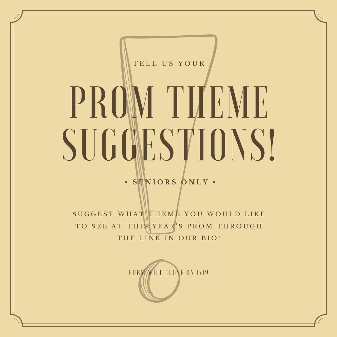 Prom 2022 is just a few months away! Use the link in our bio to suggest prom themes for this year!! 🗳