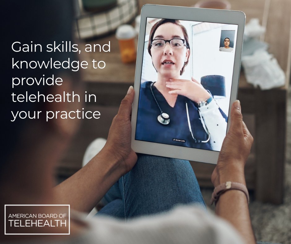 As 2022 gets underway, now is the time to consider the training that you’ll need to deliver #telehealth this year. Our CORE Concepts in Telehealth Certificate is a comprehensive curriculum that can be taken by various HCPs. Learn more: americanboardoftelehealth.org.